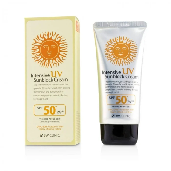 3W Clinic Intensive UV Sunblock Cream SPF50 PA