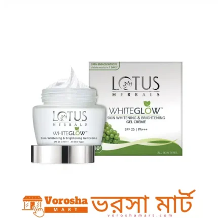 Lotus Lotus Herbals Whiteglow Skin Whitening & Brightening Gel Creme SPF 25 Pa+++ - (60g)