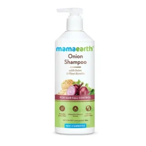 Mamaearth onion shampoo for hair growth & hair fall control with onion oil & plant keratin (250ml)