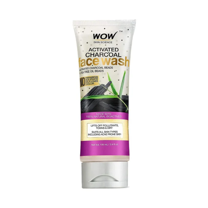 Wow Skin Science Activated Charcoal Face Wash 100ml