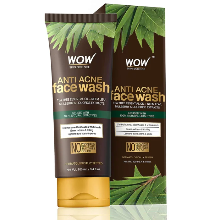 Wow Skin Science Anti Acne Face Wash 100ml