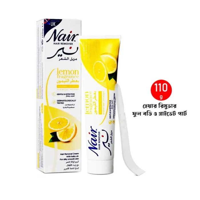 Nair Lemon Fragrance Hair Removal Cream 110g