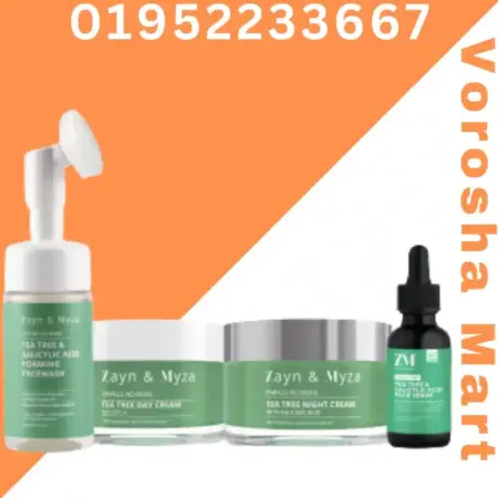 Zayn & Myza TEA TREE FOAMING FACE WASH + FACE SERUM + NIGHT CREAM + DAY CREAM Combo