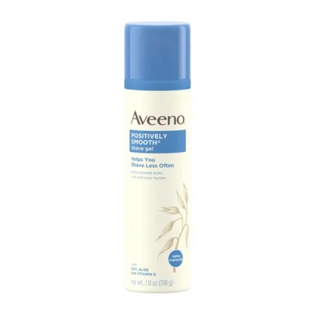 Aveeno Positively Smooth Shave Gel With Soy, Aloe & Vitamin E 198gm