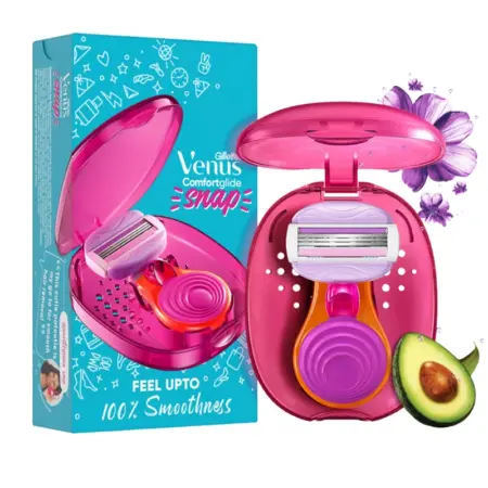 Gillette Venus Snap Hair Razor with avocado for Women