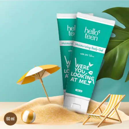 Hello Teen Moisturizing Body Gel With SPF 15++ (100ml)