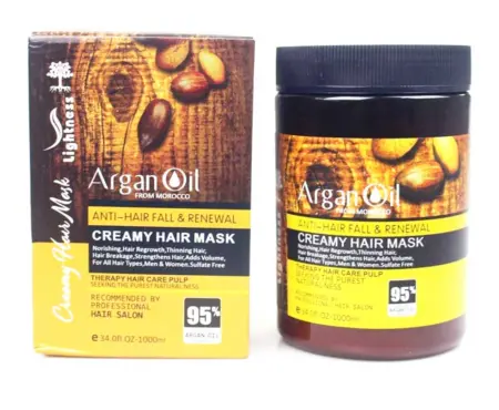 Lightness Argan Oil Anti-Hair Fall & Renewal Creamy Hair Mask 1000ml