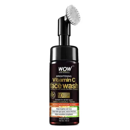 Wow Skin Science Vitamin C Foaming Face Wash With Brush 150ml