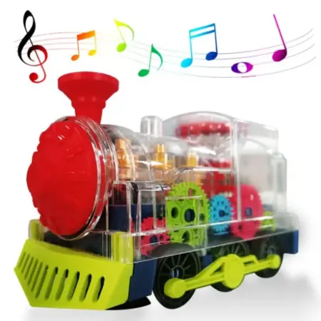 Gear Train Engine Toy Transparent Body