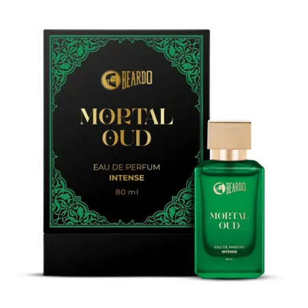 Beardo Mortal Oud Perfume EDP 80ml bottle – luxury oud fragrance for men in Bangladesh