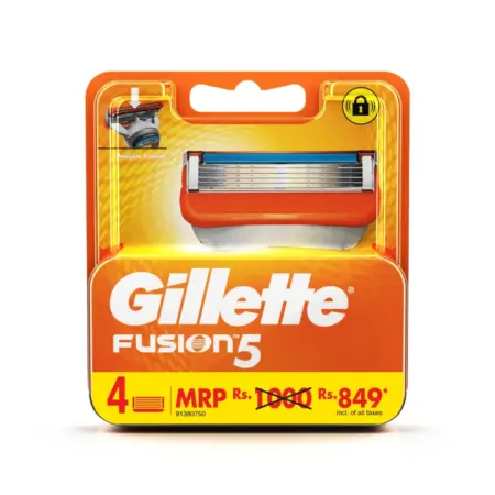 Gillette Fusion Manual Shaving Razor Blades 4s Pack bd price
