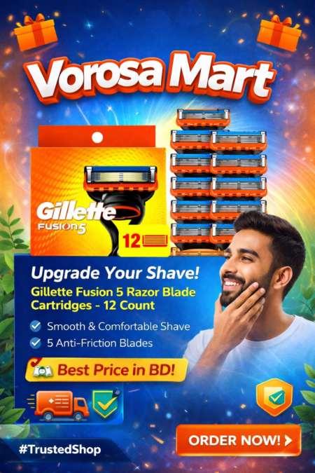 Gillette Fusion 5 Razor Blade Cartridges 12 Count original product