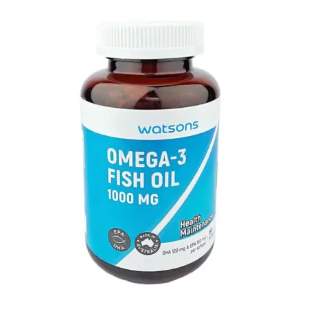 WATSONS Omega 3 Fish Oil 1000mg 180 Softgels BD price original bottle