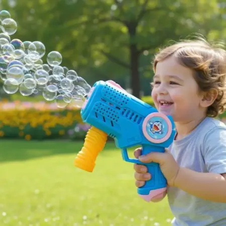 Automatic Bubble Gun for Kids with bubble solution bottles