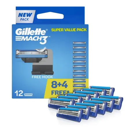 Gillette Mach 3 Manual Shaving Razor Blades 12s Pack Price in Bangladesh original cartridge
