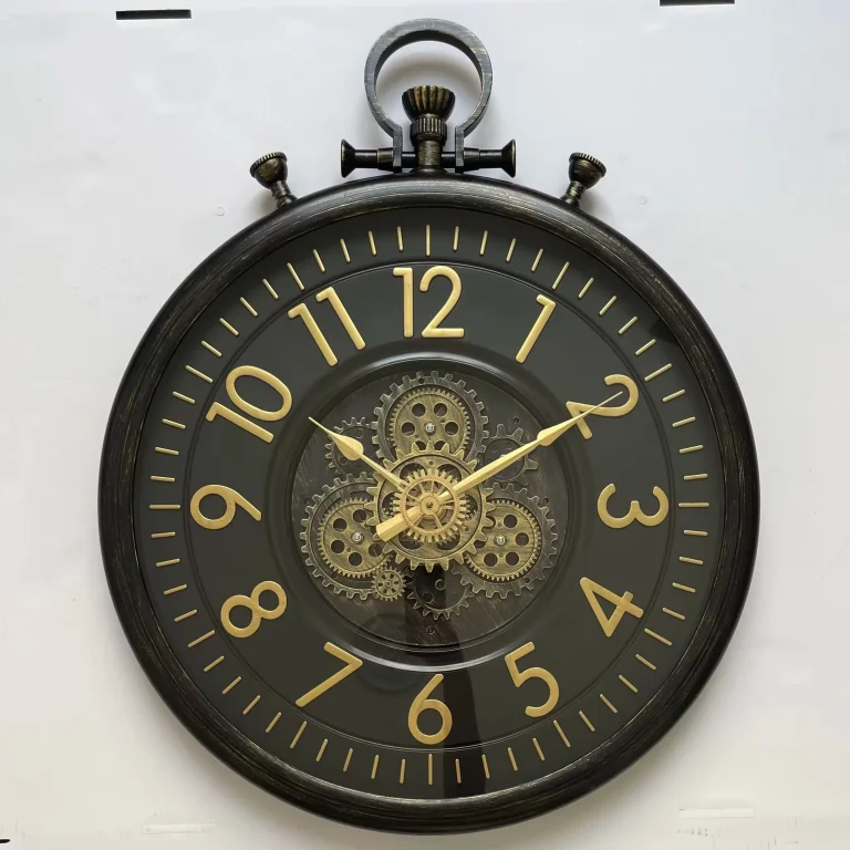Infinity Time Direct Sales 29 Inch Gear Wall Clock Retro Vintage Wall Clock for Living Room Clock Wall Decoration