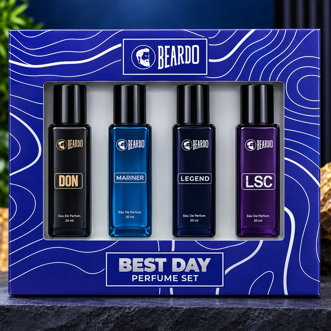 Beardo Best Day Perfume Set for Men – Don, Mariner, Legend & LSC | Best Price in Bangladesh